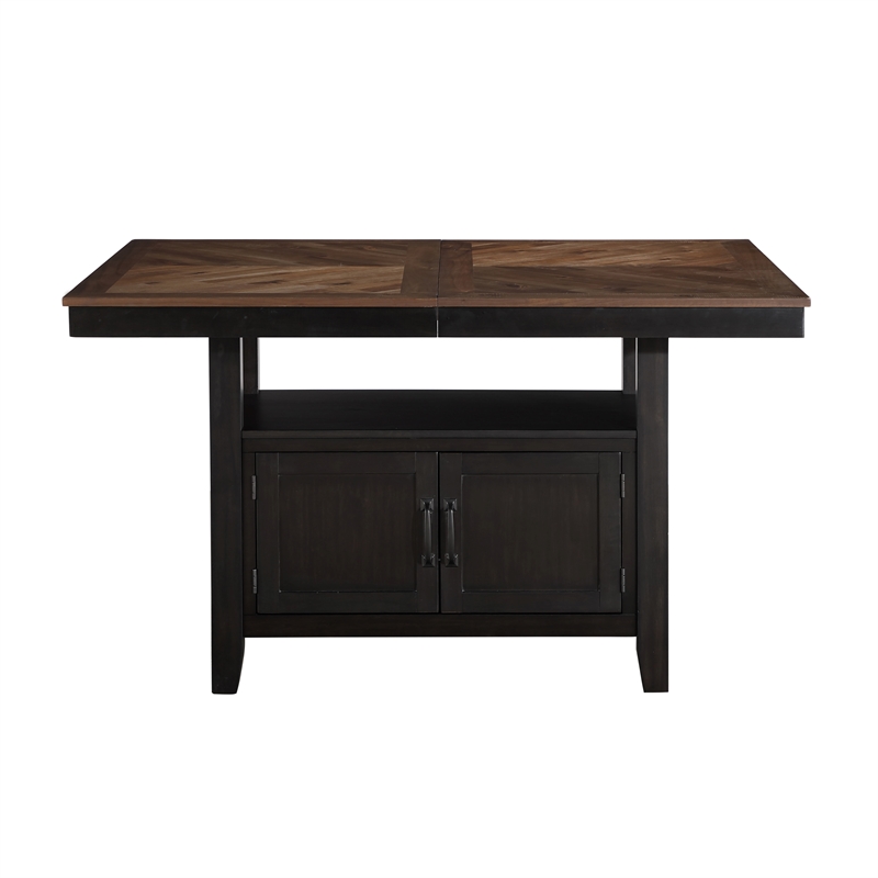 Steve Silver Bermuda Engineered Wood Counter Table in Black