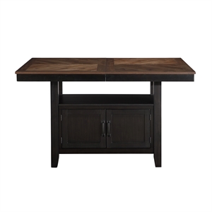 Steve Silver Bermuda Engineered Wood Counter Table in Black