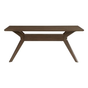 Steve Silver Quinn Engineered Wood Dining Table in Brown