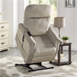 Steve Silver Rhodes Polyester Upholstered Single Motor Lift in Tan