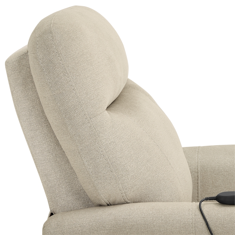 Steve Silver Rhodes Polyester Upholstered Single Motor Lift in Tan