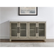 Steve Silver Carena Marble Top Sideboard w/Touch Lighting in Brown