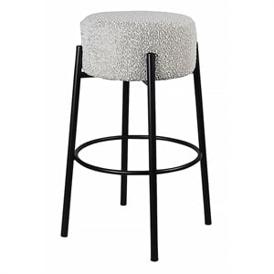 Steve Silver Cole Polyester Upholstered Counter Stool in Black