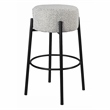 Steve Silver Cole Polyester Upholstered Counter Stool in Black