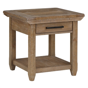 Steve Silver Riverdale Engineered Wood End Table in Brown