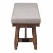 Steve Silver Riverdale Engineered Wood and Iron Bench in Brown