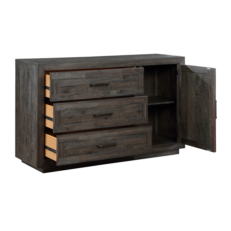 Steve Silver Riverdale Engineered Wood Buffet/Server in Black