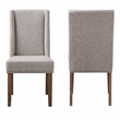Steve Silver Riverdale Polyester Upholstered Chair in Brown (Set of 2)