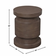 Steve Silver Duke Engineered Wood End Table in Brown