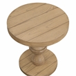 Steve Silver Dory Round Engineered Wood End Table in Sand