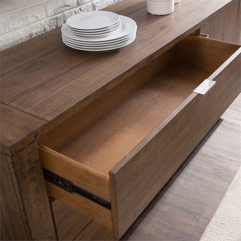 Steve Silver Garland Engineered Wood Buffet/Server in Brown