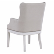 Steve Silver Warren Polyester Upholstered Arm Chair in White (Set of 2)
