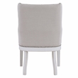 Steve Silver Warren Polyester Upholstered Arm Chair in White (Set of 2)