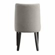 Steve Silver Xena Polyester Upholstered Side Chair in Gray (Set of 2)
