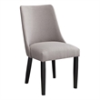 Steve Silver Xena Polyester Upholstered Side Chair in Gray (Set of 2)