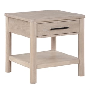 Steve Silver Gabby Engineered Wood End Table in Light Brown