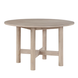 Steve Silver Gabby Engineered Wood Round Table in Light Brown