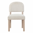 Steve Silver Gabby Polyester Upholstered Side Chair in Light Brown (Set of 2)