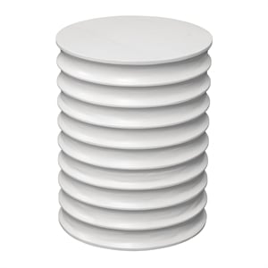 Steve Silver Griffin Engineered Wood End Table in White