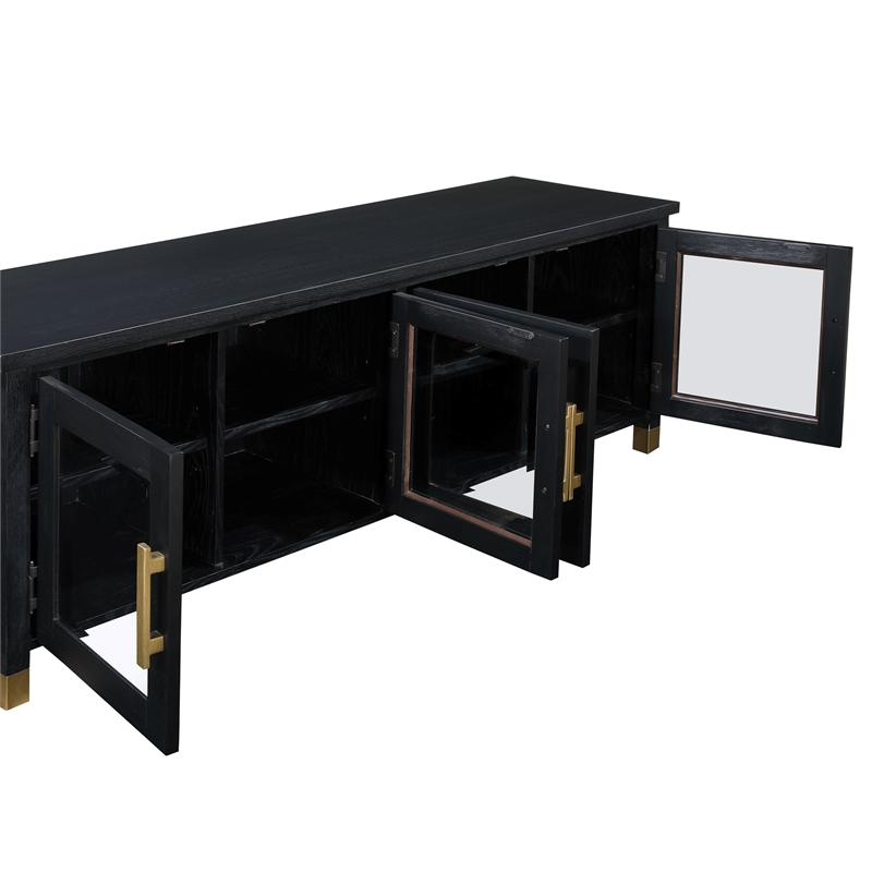 Steve Silver Yves Engineered Wood TV Stand For TVs Upto 75