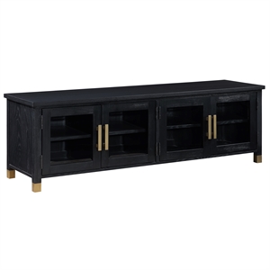 Steve Silver Yves Engineered Wood TV Stand For TVs Upto 75&quot in Black