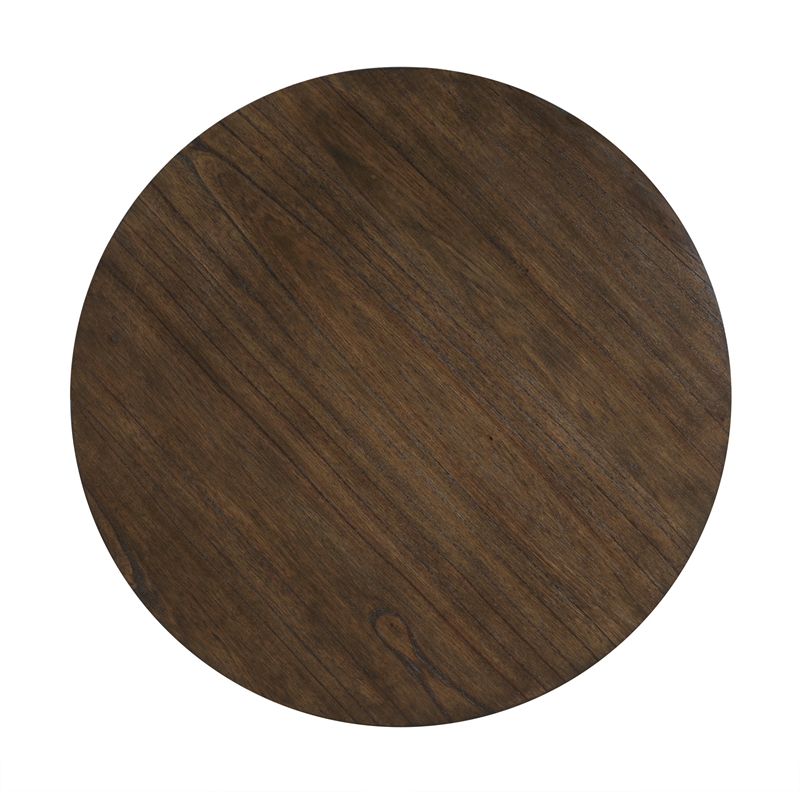 Steve Silver Yukon Engineered Wood/Iron End Table in Brown