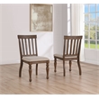 Steve Silver Joanna Polyester Upholstered Side Chair in Brown (Set of 2)
