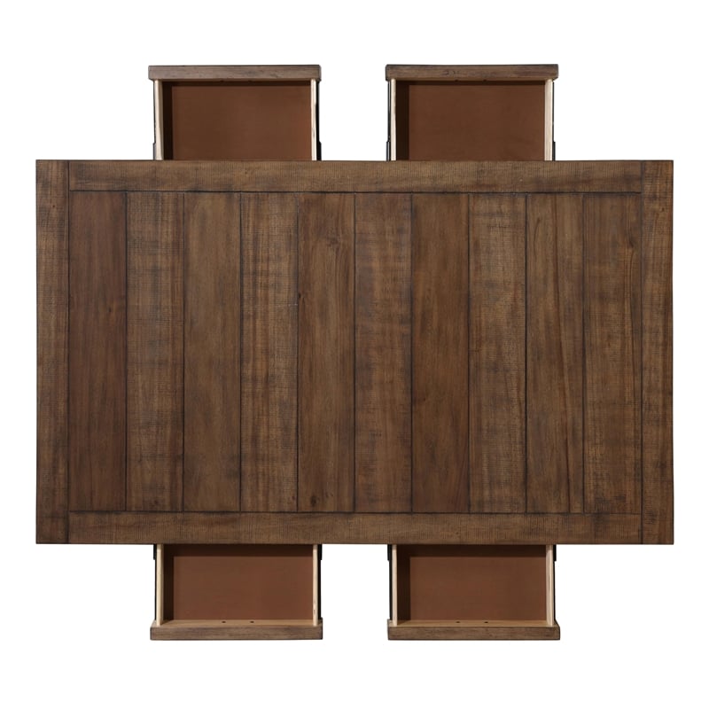 Steve Silver Joanna Engineered Wood Dining Table in Brown