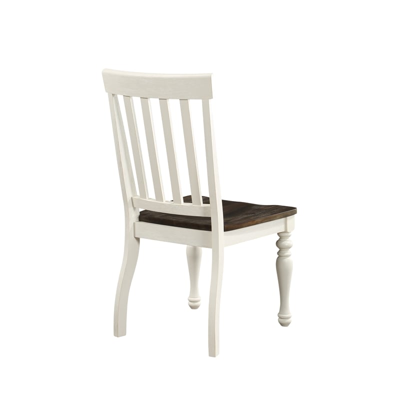 Steve Silver Joanna Engineered Wood Dining Side Chair in White (Set of 2)