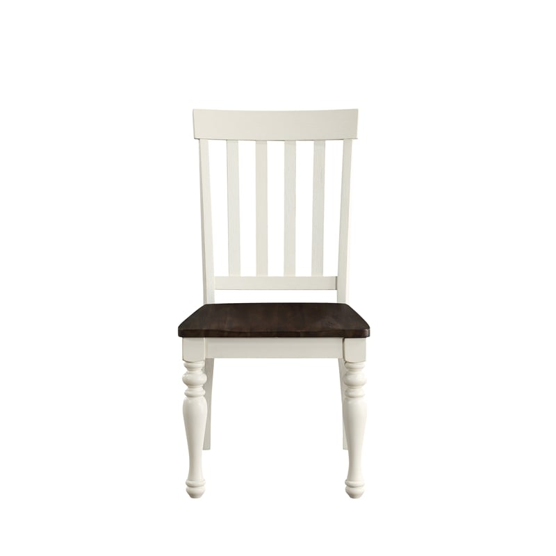 Steve Silver Joanna Engineered Wood Dining Side Chair in White (Set of 2)