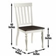 Steve Silver Joanna Engineered Wood Dining Side Chair in White (Set of 2)