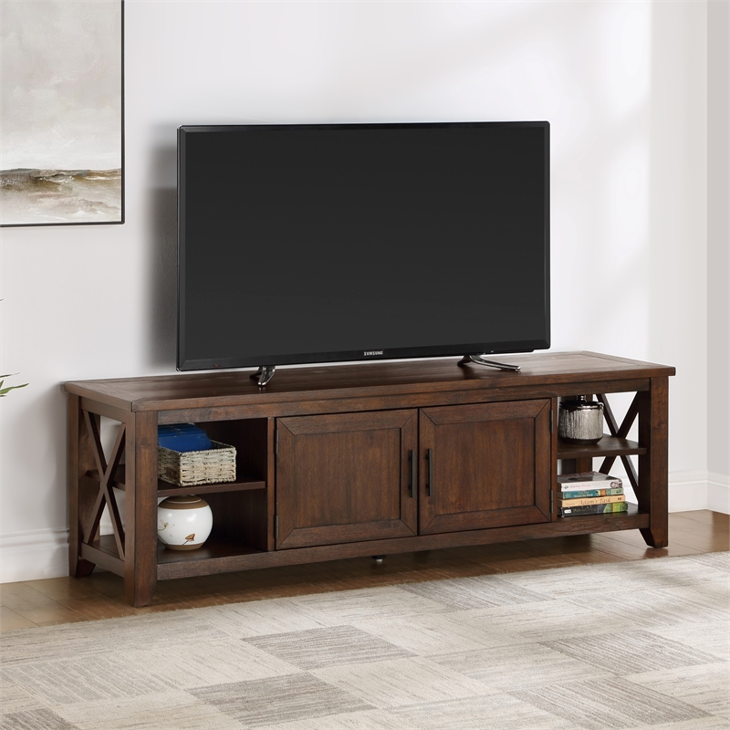 Steve Silver Lenka Engineered Wood TV Stand For TVs Upto 75