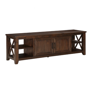 Steve Silver Lenka Engineered Wood TV Stand For TVs Upto 75&quot in Brown