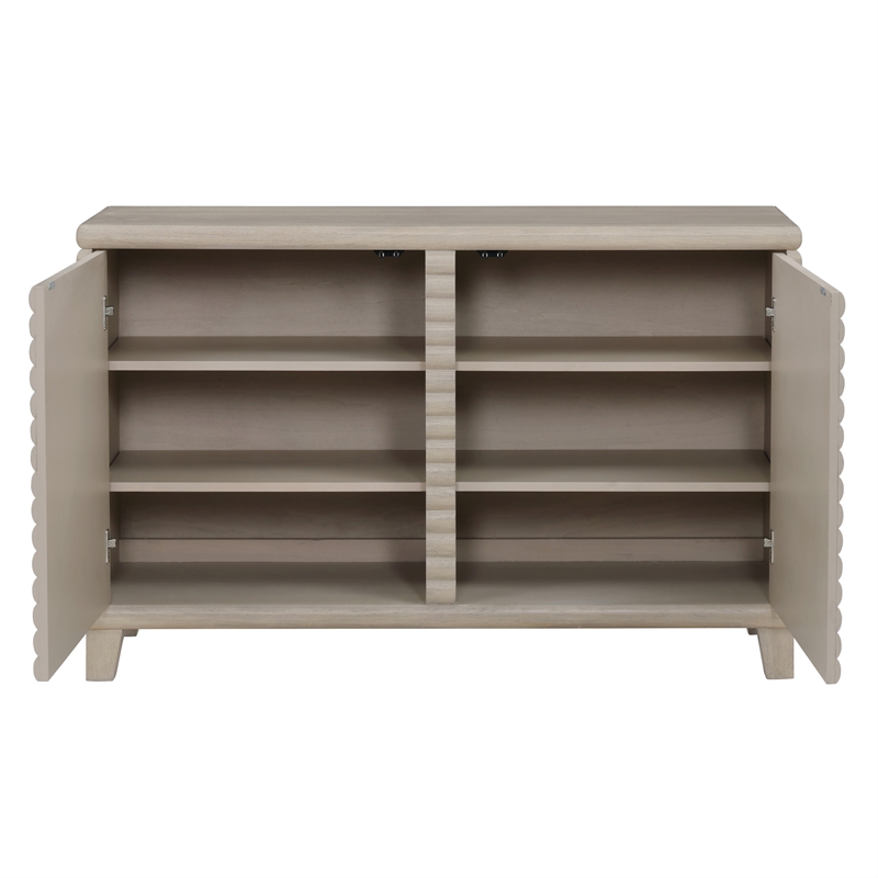 Steve Silver Lily Engineered Wood Buffet/Server in Gray
