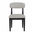 Steve Silver Magnolia Polyester Upholstered Side Chair in Gray (Set of 2)