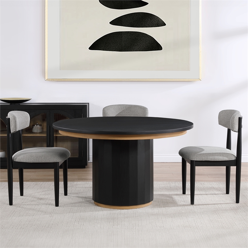 Steve Silver Magnolia Engineered Wood Buffet/Server in Black