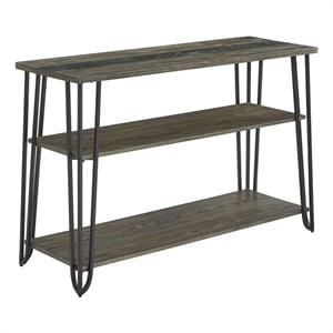 Steve Silver 46&quot width Rectangular Harper Sofa Table with Sintered Stone Inlay