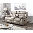 Steve Silver Tyson Manual Console Loveseat Gray