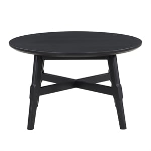 Steve Silver Round 32&quot Width Oslo Coffee Table Black