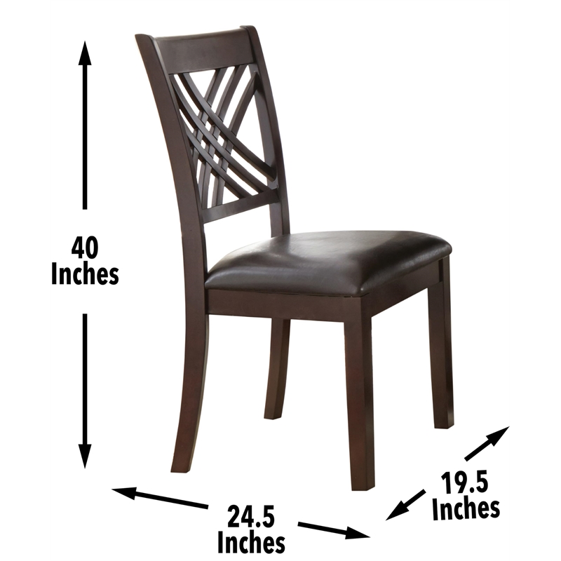 Steve Silver Adrian 7pc Dining Set in Brown