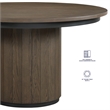 Steve Silver Burlington Dining Table in Brown