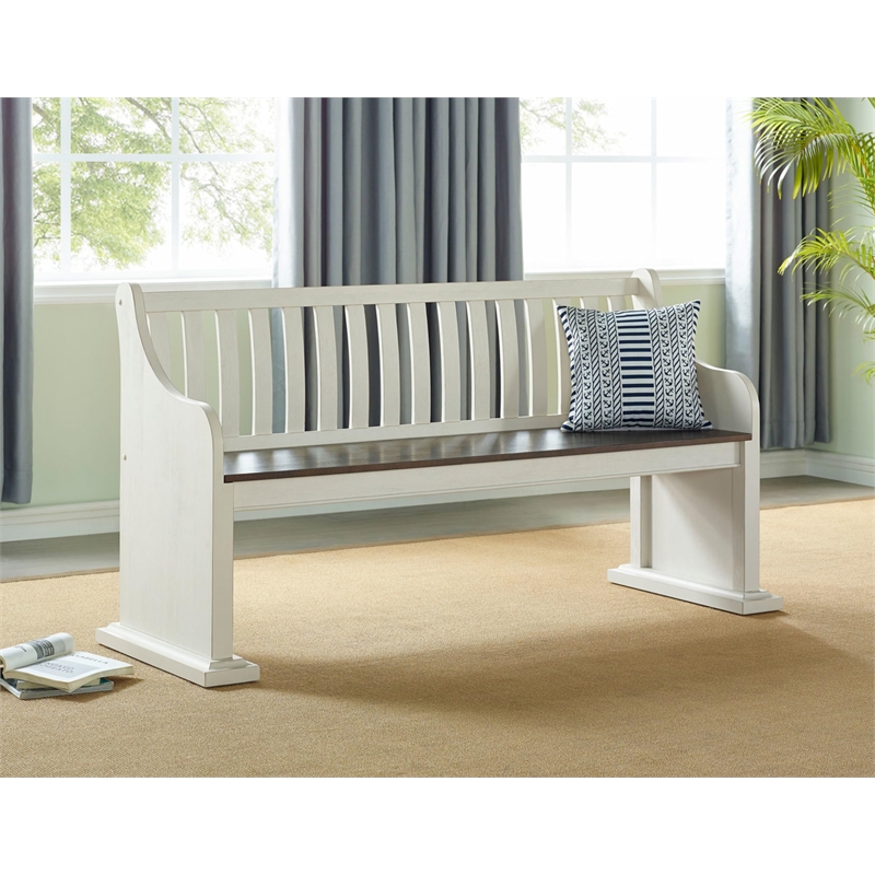 Steve Silver Joanna 6pc Dining Table Set in White