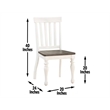 Steve Silver Joanna 5pc Dining Set in Two Tone