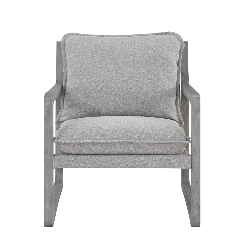 Steve Silver Kai Upholstered Accent Chair in Gray