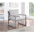 Steve Silver Kai Upholstered Accent Chair in Gray