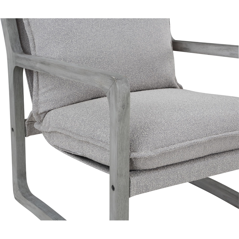 Steve Silver Kai Upholstered Accent Chair in Gray