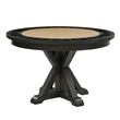 Steve Silver Rylie Dining Table with Game Top in Black and Sand
