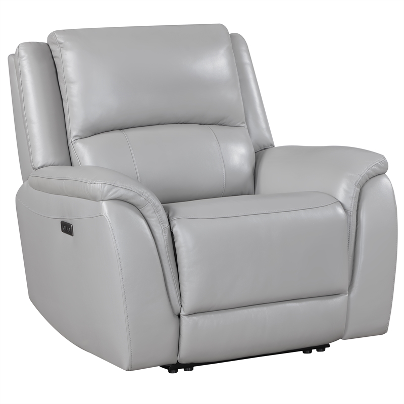 Steve Silver Alexandria Power Recliner in Gray