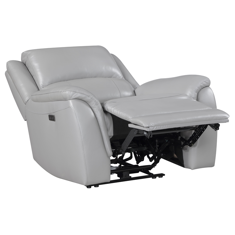 Steve Silver Alexandria Power Recliner in Gray