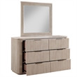Steve Silver Henry Dresser and Mirror in Sand/Tan